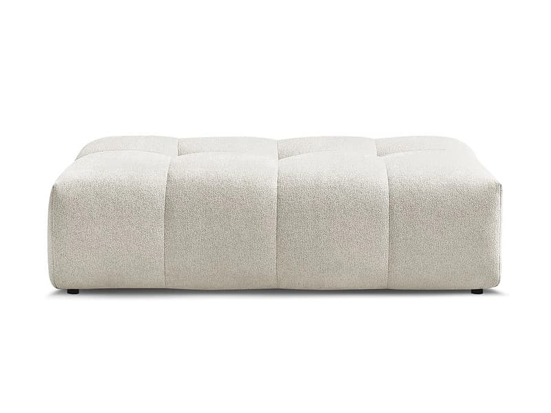 Hocker BOBOCHIC EVEREST 70x140x40cm stoff chiniert weiss