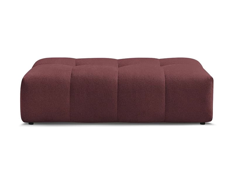 Hocker BOBOCHIC EVEREST 70x140x40cm stoff chiniert rot