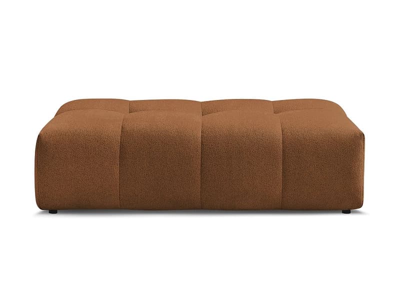 Hocker BOBOCHIC EVEREST 70x140x40cm stoff chiniert orange