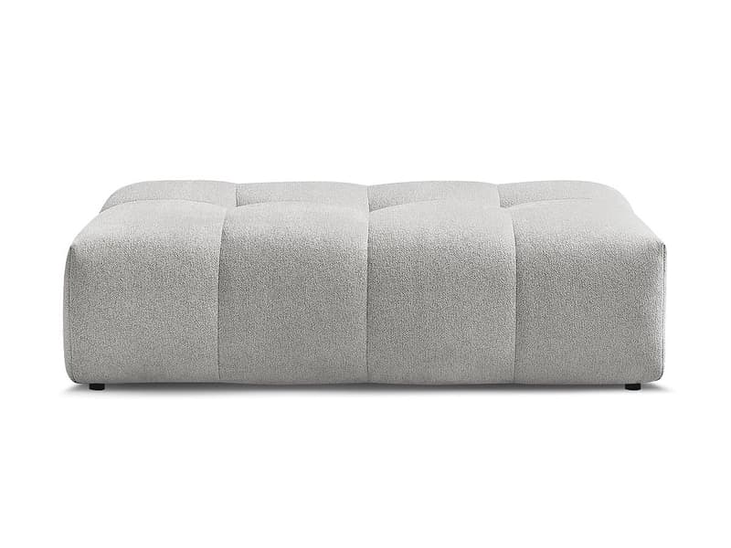 Hocker BOBOCHIC EVEREST 70x140x40cm stoff chiniert hellgrau