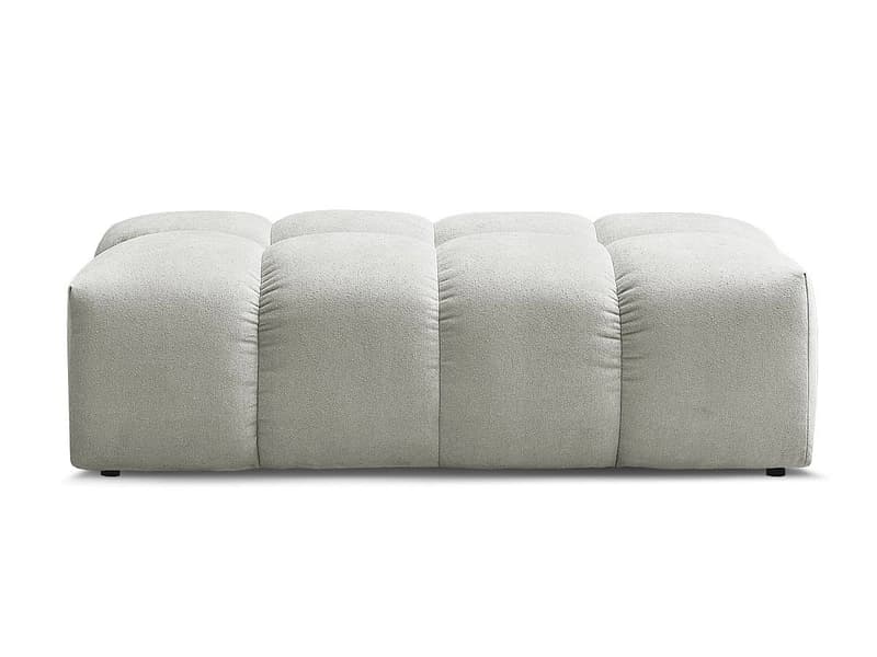Hocker BOBOCHIC EVEREST 70x140x40cm stoff chiniert hellgrau