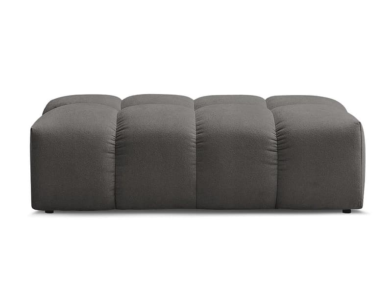 Hocker BOBOCHIC EVEREST 70x140x40cm stoff chiniert dunkelgrau