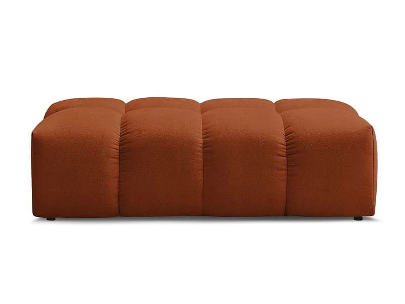 Hocker BOBOCHIC EVEREST 70x140x40cm stoff chiniert orange