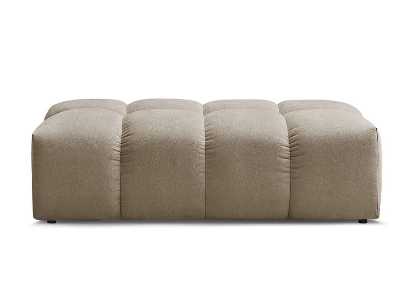 Hocker BOBOCHIC EVEREST 70x140x40cm stoff chiniert taupe
