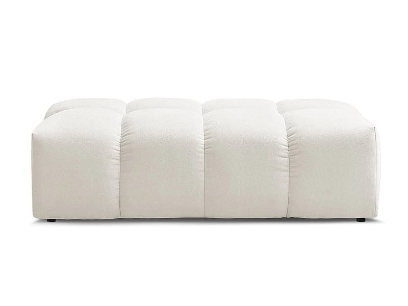 Hocker BOBOCHIC EVEREST 70x140x40cm stoff chiniert weiss