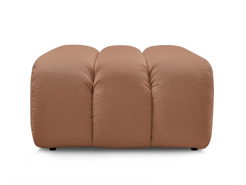 Hocker BOBOCHIC TALIA 80x80x42cm stoff chiniert orange