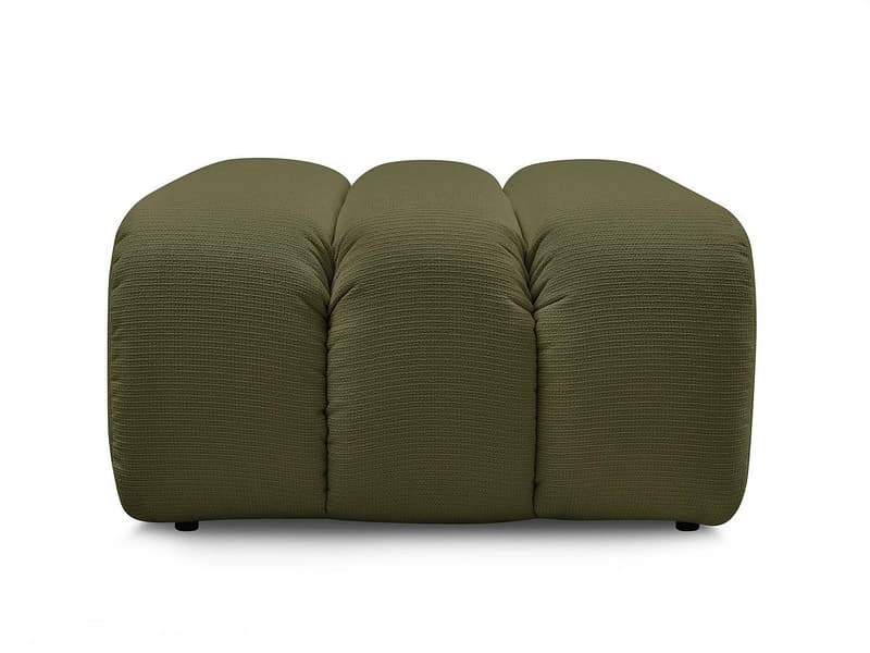 Hocker BOBOCHIC TALIA 80x80x42cm stoff chiniert grün