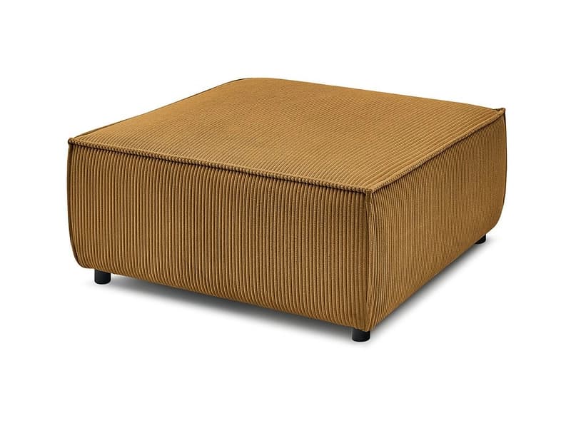 Hocker BOBOCHIC NIHAD 100x100x44cm cord-stoff gelb
