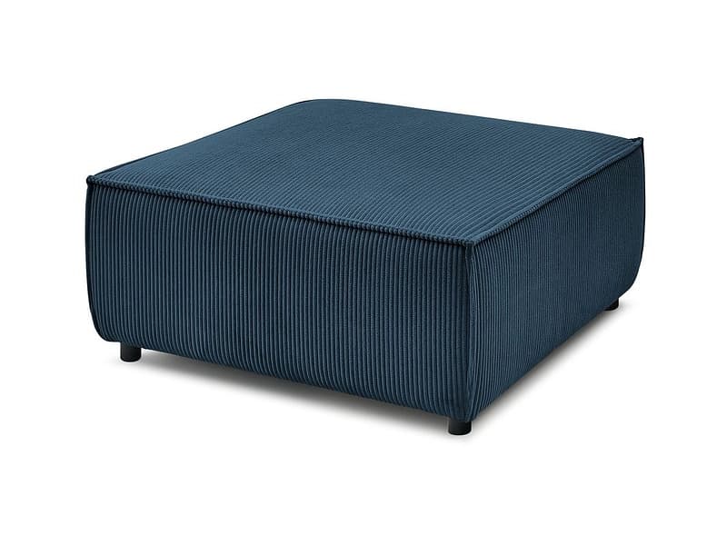 Hocker BOBOCHIC NIHAD 100x100x44cm cord-stoff dunkelblau
