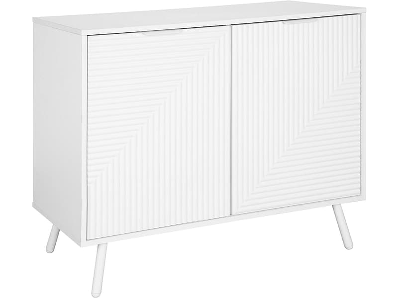 Kommode ARTIC 2 Türen 40x90x76cm weiss melamin