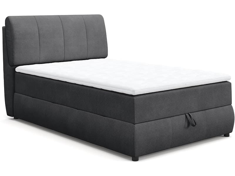 Kastenbett COOPER II anthrazit 140x200cm halbfest