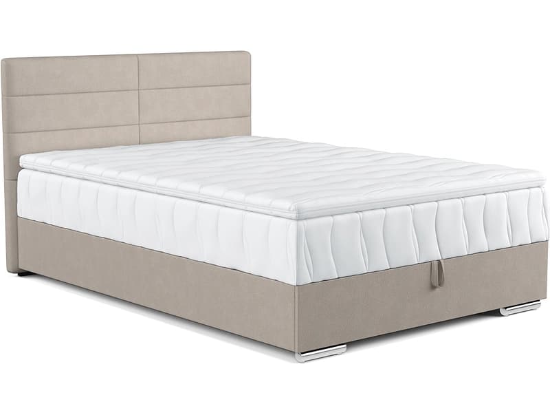 Kastenbett BEN II beige 120x200cm weich