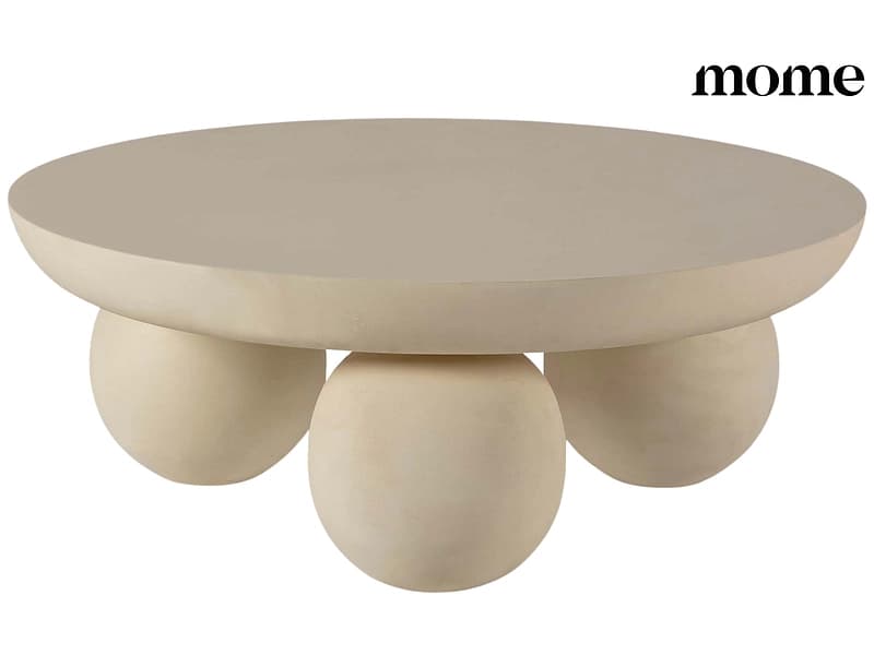 MOME Couchtish AILEN 90x90x34cm beige