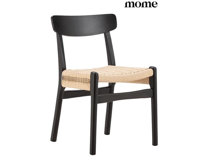 MOME Stuhl BIEL Seil schwarz