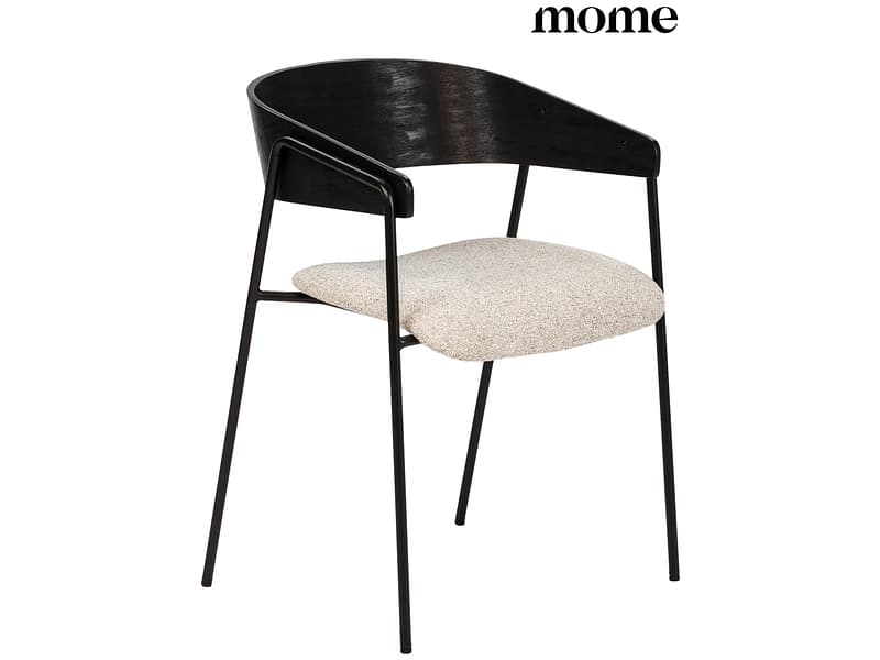 MOME Stuhl CORA Stoff schwarz