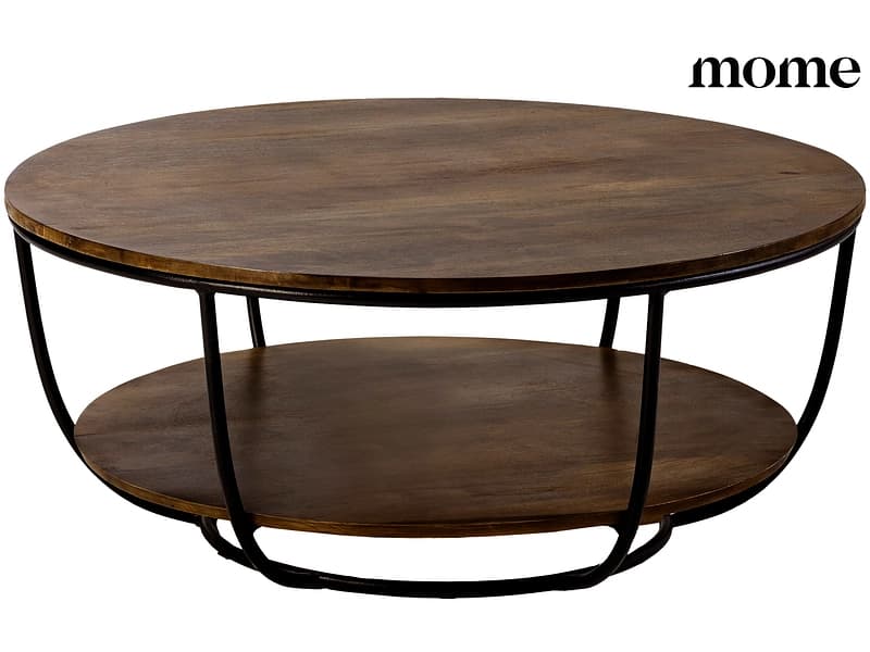 MOME Couchtish DELHI 90x90x40cm dunkelbraun