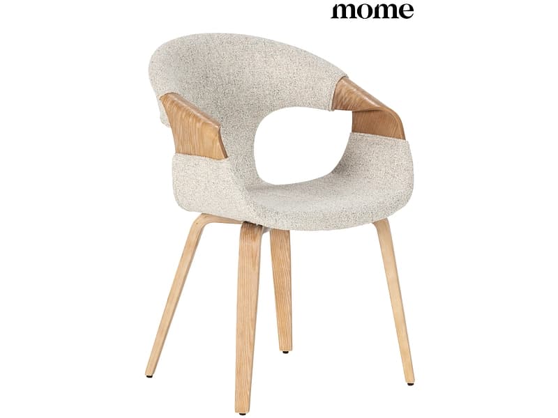 MOME Stuhl ELIF Stoff eiche gebleicht