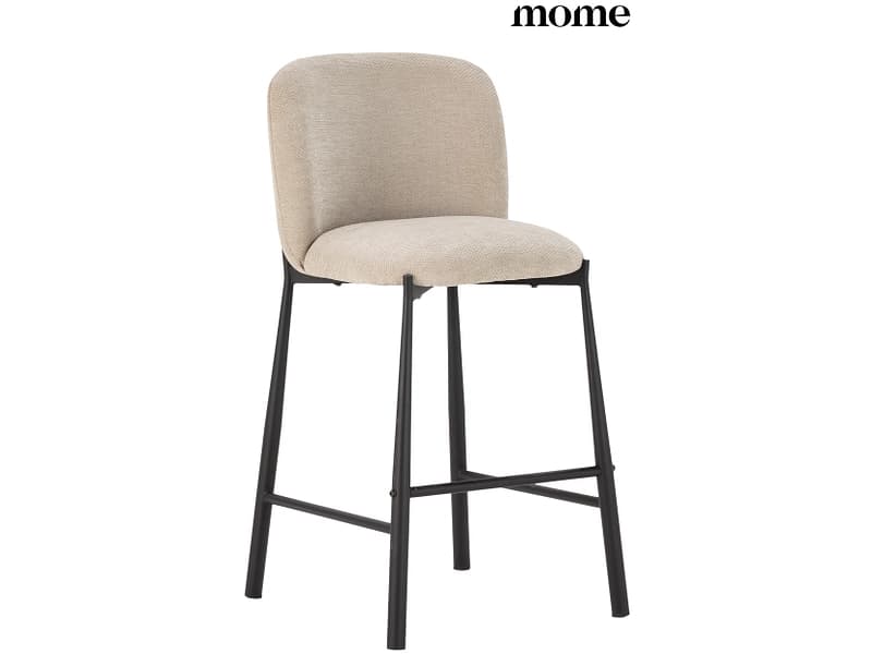 MOME Barhocker GINNY stoff beige