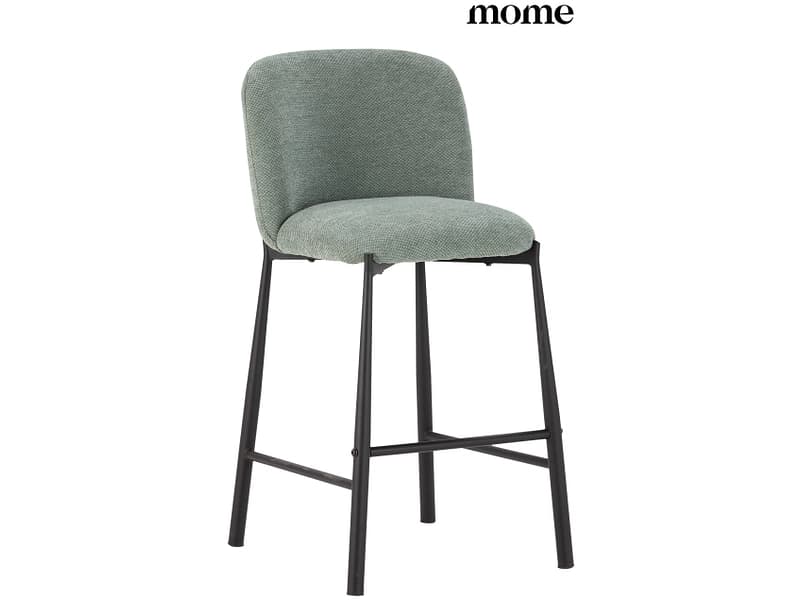 MOME Barhocker GINNY stoff grün