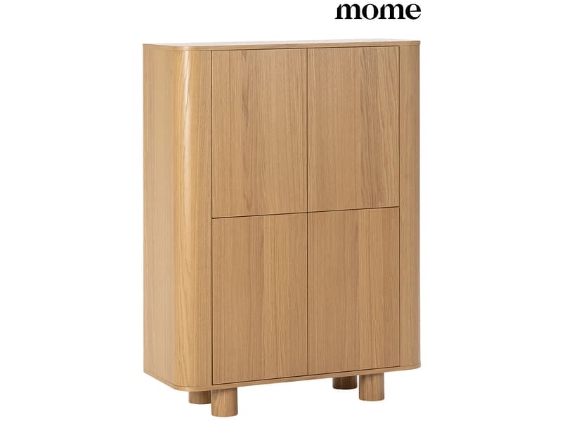 Kommode MOME PADOC 4 Türen 40x100x133cm eiche matt