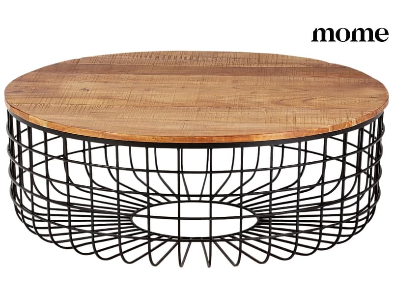 MOME Couchtish SUVAN 102x102x37cm akazie