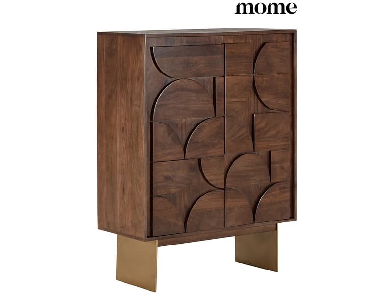 Kommode MOME TRISHA 2 Türen 40x90x120cm dunkelbraun matt