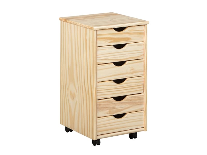 Schubladenelement NILS 6 Schubladen natürliches holz