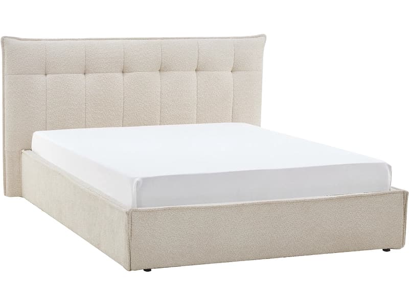 Kastenbett CELINE 140x200cm stoff beige