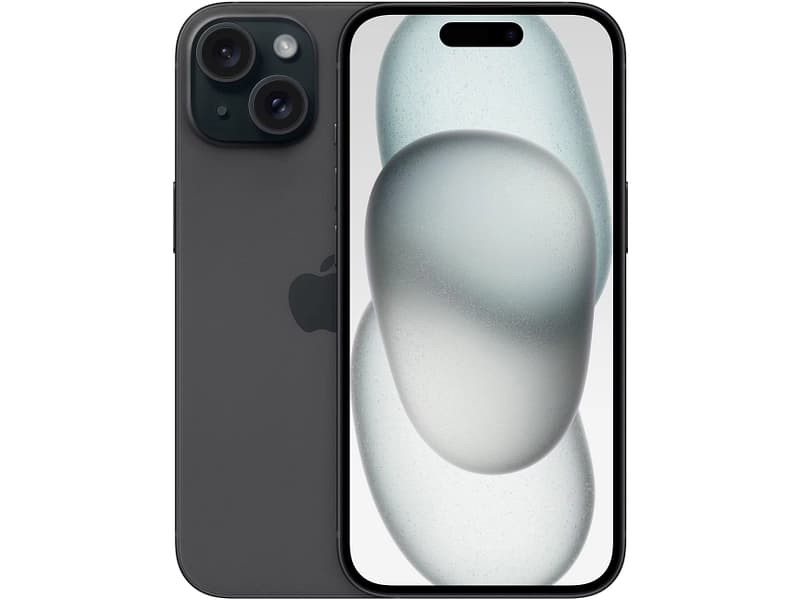 APPLE iPhone 15 schwarz Refurbished B 128GB 5G