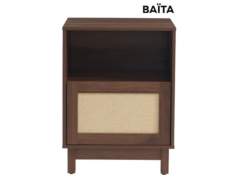 Nachttisch BAÏTA HARIA 40x29.5x60cm nussbaum dekor
