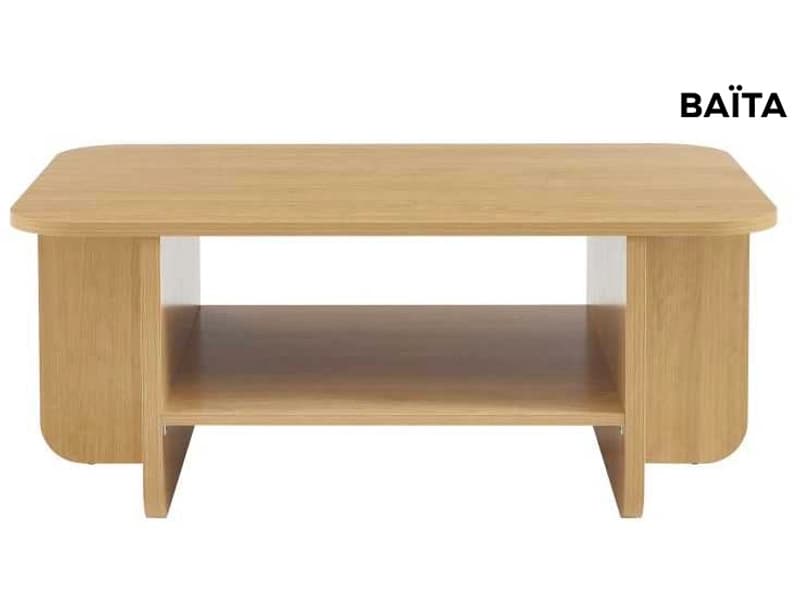 BAÏTA Couchtish ROKIA 60x100x40.5cm eiche