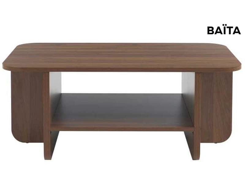 BAÏTA Couchtish ROKIA 60x100x40.5cm nussbaum