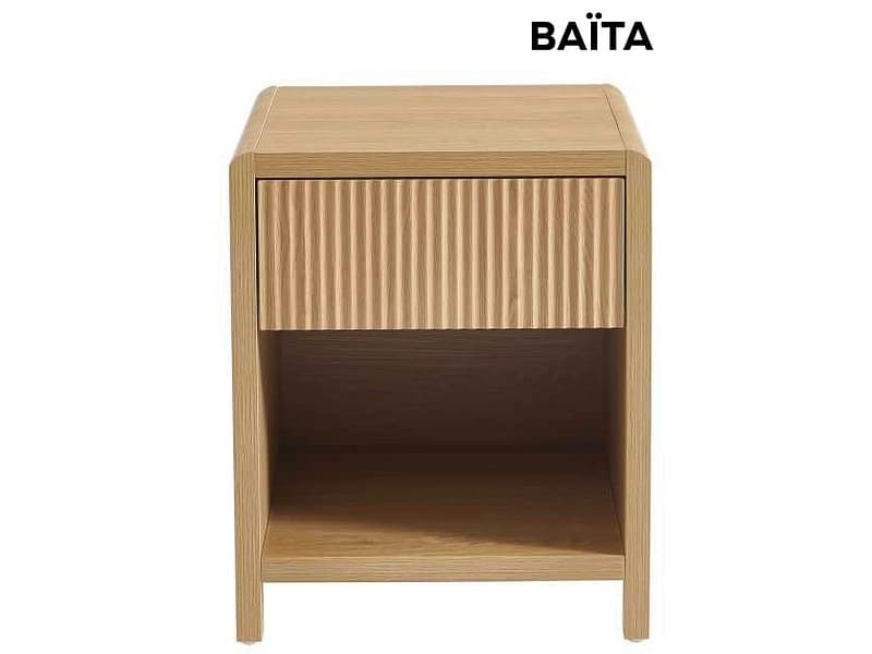 Nachttisch BAÏTA UTICA 1 Schublade 45.5x40x55.5cm eiche dekor