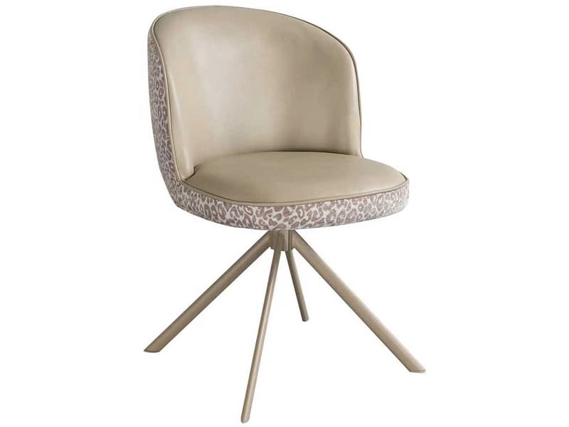 Stuhl WILD Synthetisches Leder beige