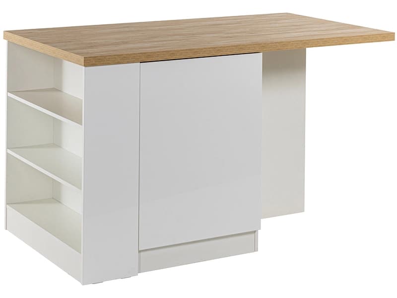 Kücheninsel ISCHIA Melamin weiss lackiert 160x80x90cm