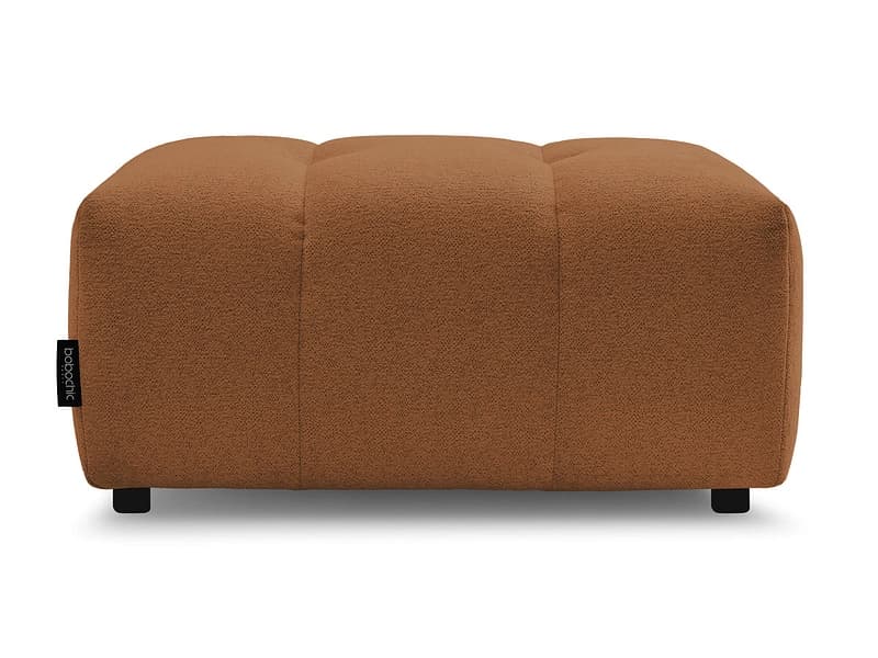 Hocker BOBOCHIC ROXELANE 52x96x46cm stoff chiniert orange