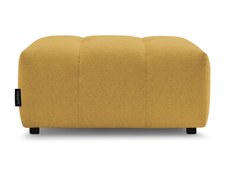 Hocker BOBOCHIC ROXELANE 52x96x46cm stoff chiniert gelb