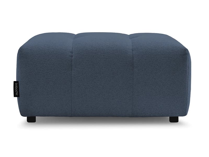 Hocker BOBOCHIC ROXELANE 52x96x46cm stoff chiniert dunkelblau