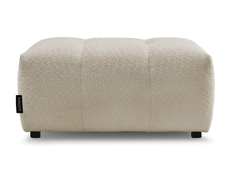 Hocker BOBOCHIC ROXELANE 52x96x46cm boucle-stoff beige