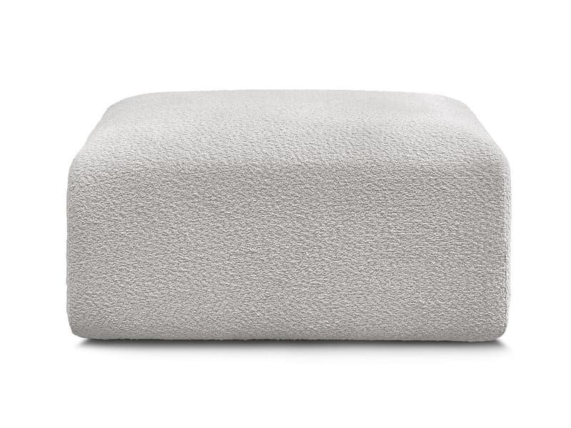 Hocker BOBOCHIC TINA 70x90x44cm boucle-stoff hellgrau