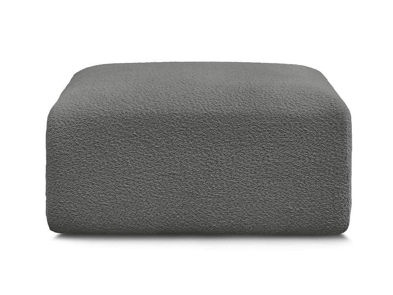 Hocker BOBOCHIC TINA 70x90x44cm boucle-stoff dunkelgrau