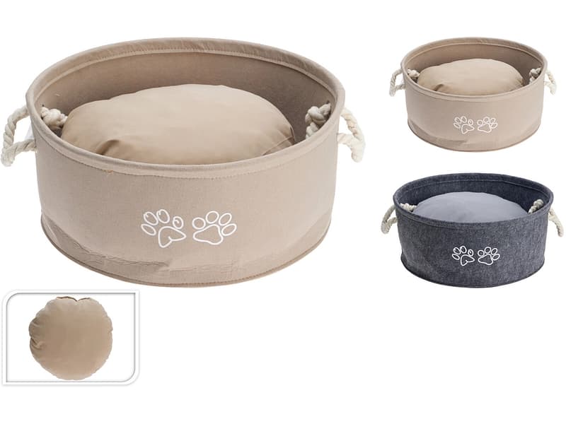 Haustierkorb PETOPIA Polyester braun
