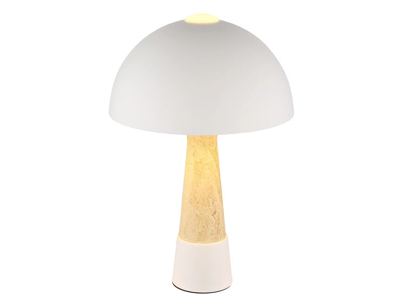 Tischlampe PAULIN 36.5cm 40W sandfarben