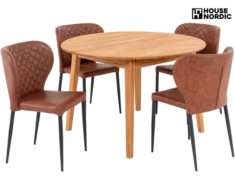 Set Tisch und 4 Stühle HOUSE NORDIC METZ