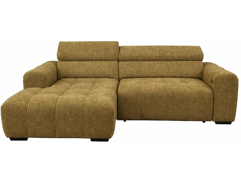 Ecksofa ZONDA Stoff olivgrün