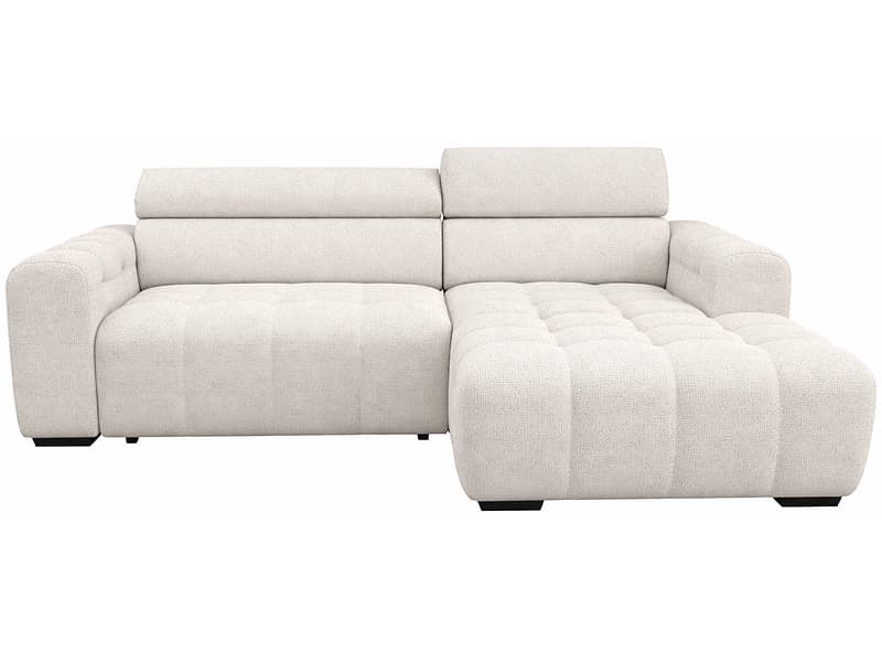 Ecksofa ZONDA Stoff perlfarben