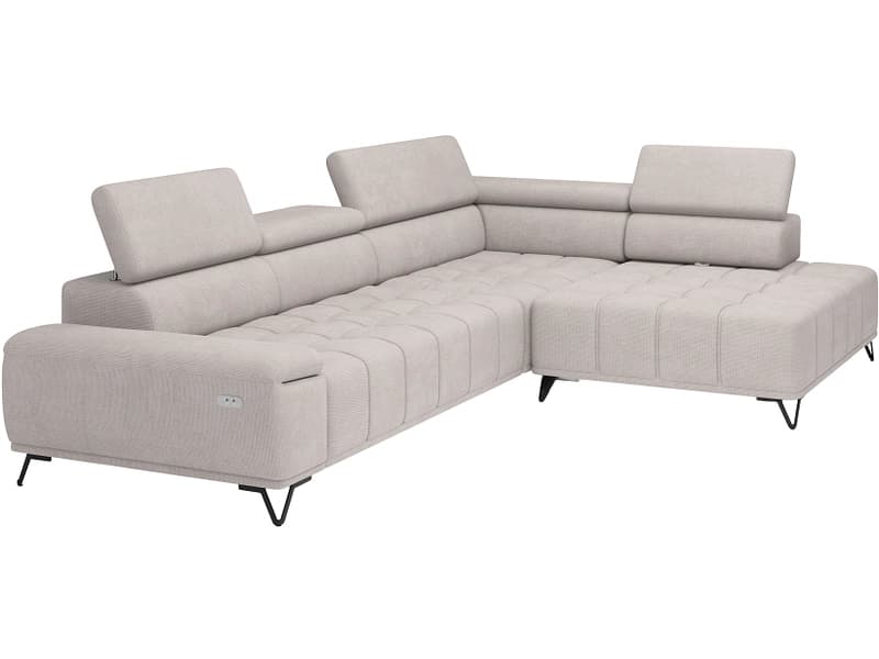 Ecksofa AMATISS PALLADIO Stoff beige