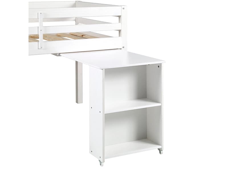 Schreibtisch-Bücherregal-Set NIVIO 63x80x75cm weiss