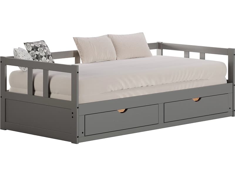 Doppelbett NIVIO 90x200cm anthrazit