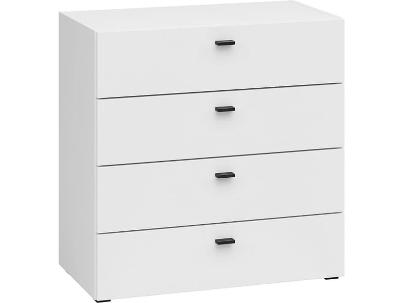 Kommode MODULINK 4 Schubladen 64x35x64cm weiss dekor